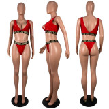 Printed Swimwear Two Piece Set LSL-0027