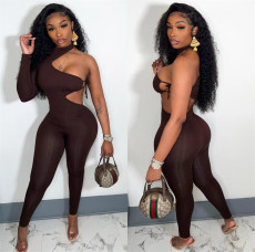 Sexy Single Sleeve Hollow Out Nightclub Jumpsuit LSL-0021