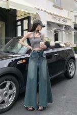 Vintage Wide Leg Loose Flared Jeans XCFF-1189