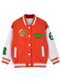 Plus Size Long Sleeve Tops Baseball Jacket GAWE-6275