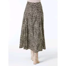 Plus Size Casual Loose Leopard Print Half-body Skirt GAWE-6304