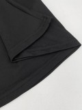 Plus Size Solid Color Sling Loose Maxi Dress GAWE-6303