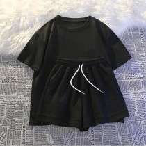 Solid Color Casual Sport Shorts Set SSNF-211447