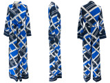 Casual Long Sleeve Print Shirt Wide Leg Pants Set HNIF-2306