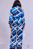 Casual Long Sleeve Print Shirt Wide Leg Pants Set HNIF-2306