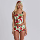 Sexy Print Sling Vest And Shorts Two Piece Set XEF-51832
