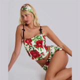 Sexy Print Sling Vest And Shorts Two Piece Set XEF-51832