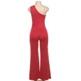 Fashion Single Shoulder Straight Jumpsuit XEF-48810