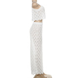 Sexy Solid Color Sling Tops Two Piece Skirts Set XEF-49878