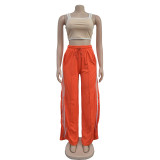 Stripe Patchwork Solid Sport Pants BY-6960