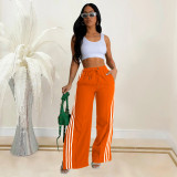 Stripe Patchwork Solid Sport Pants BY-6960