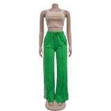 Stripe Patchwork Solid Sport Pants BY-6960