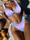 Tie Dye Print Two Piece Swimsuit CSYZ-820