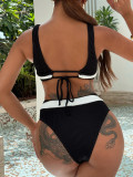 Sexy Color Block Two Piece Swimsuit CSYZ-830