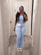 Solor Color Tight Tube Tops Jumpsuit GYZY-8918