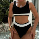 Sexy Color Block Two Piece Swimsuit CSYZ-830