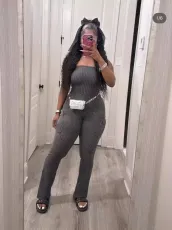 Solor Color Tight Tube Tops Jumpsuit GYZY-8918
