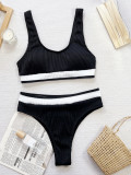 Sexy Color Block Two Piece Swimsuit CSYZ-830