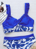 Sexy Print Patchwork Bikinis Two Piece Swimsuit CSYZ-931