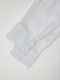 Solid Color See Through Long Sleeve Shirt Shorts Set ZSD-0700