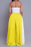 Fashion Casual Color Block Wide Leg Pants YD-8814