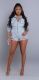 Long Sleeve Zipper Hole Romper MEM-88589