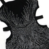 Sexy Hollow Out Hot Drill Evening Dress CYA-CY901292
