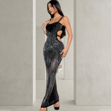 Sexy Hollow Out Hot Drill Evening Dress CYA-CY901292