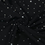 Hot Diamond One-shoulder Beaded Mini Dress NY-3231