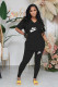 VIP1 Print Split Tops And Pants 2 Piece Set OUQF-OQ807