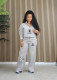 VIP1 Padded Thickened Sportswear Loose Print Pants Suit OUQF-OQ770