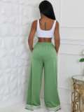 Stripe Contrast Color Loose Pants CH-24052