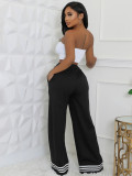 Stripe Contrast Color Loose Pants CH-24052