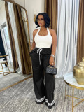 Stripe Contrast Color Loose Pants CH-24052