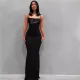 Hot Drill Print Sexy Sling Maxi Dress ME-8057004
