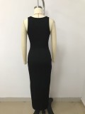 U Neck Sling Solid Bodycon Dress LSD-LD1778