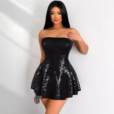 Sleeveless Sequin Mini Dress NY-K3259