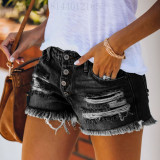 Fashion Holes Denim Shorts XCFF-317661