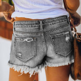 Fashion Holes Denim Shorts XCFF-317661