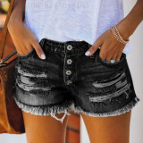 Fashion Holes Denim Shorts XCFF-317661