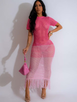 Crochet Tassel Long Dresses GDYF-DY6691