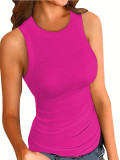 Solid Color Sleeveless Vest GCNF-5024