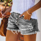Fashion Holes Denim Shorts XCFF-317661