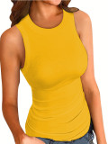 Solid Color Sleeveless Vest GCNF-5024