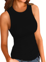 Solid Color Sleeveless Vest GCNF-5024