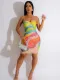 Sexy Hot Drill Print Sling Mini Dress GADE-5283