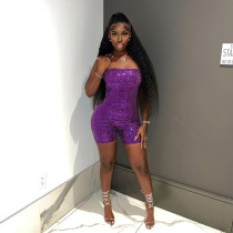Sexy Bustier Sequin Romper CYA-901410