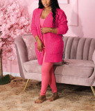 Solid Color Casual Long Sleeve Jacket Cardigan FNN-DN8729