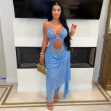 Solid Color Hollow Out See Through Jumpsuit CYA-901368