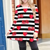 Print Long Sleeve O Neck T Shirt FNN-ZD8058